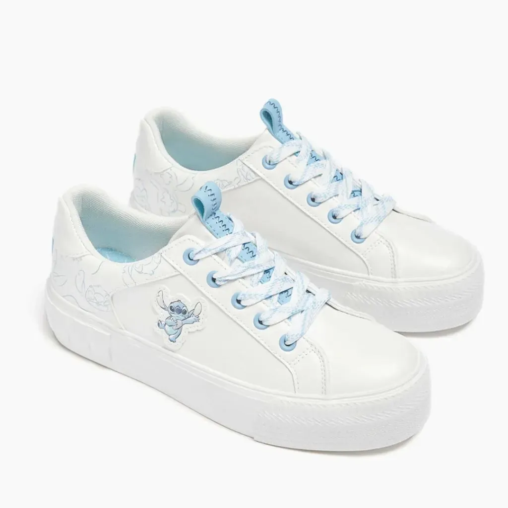 Pull & Bear LILO & STITCH Sneakers Women - WHTBLU