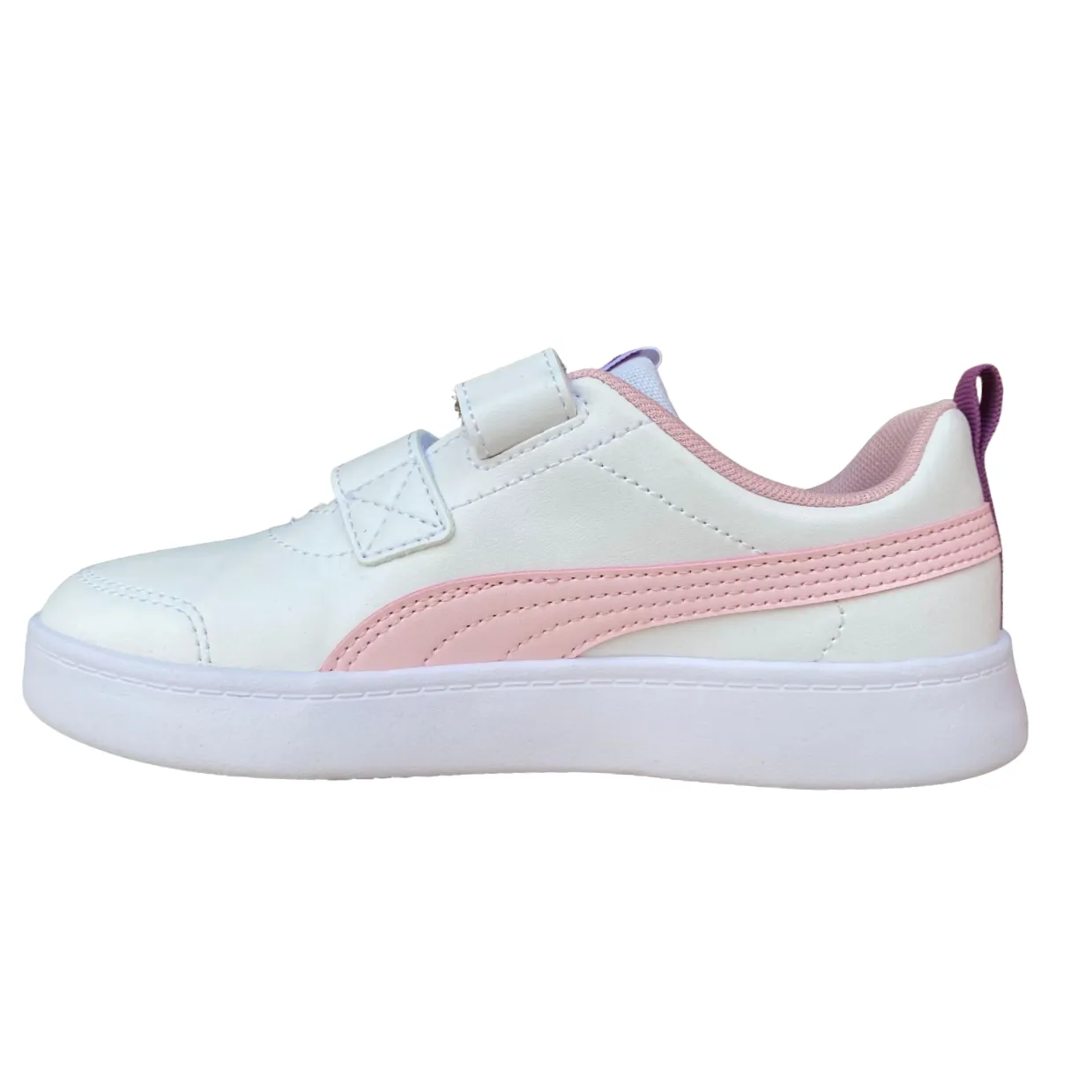 Puma Courtflex v2 V PS 371543 15 white pink girls' sneakers