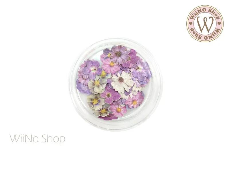 Purple Flower Nail Art Sequin Decoration (F02)