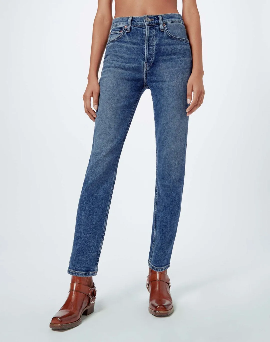 RE/DONE 90s High Rise Ankle Crop- Mid 70s