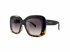 Ruby Rocks Oversized 'monsterrat' Square In Tortoiseshell