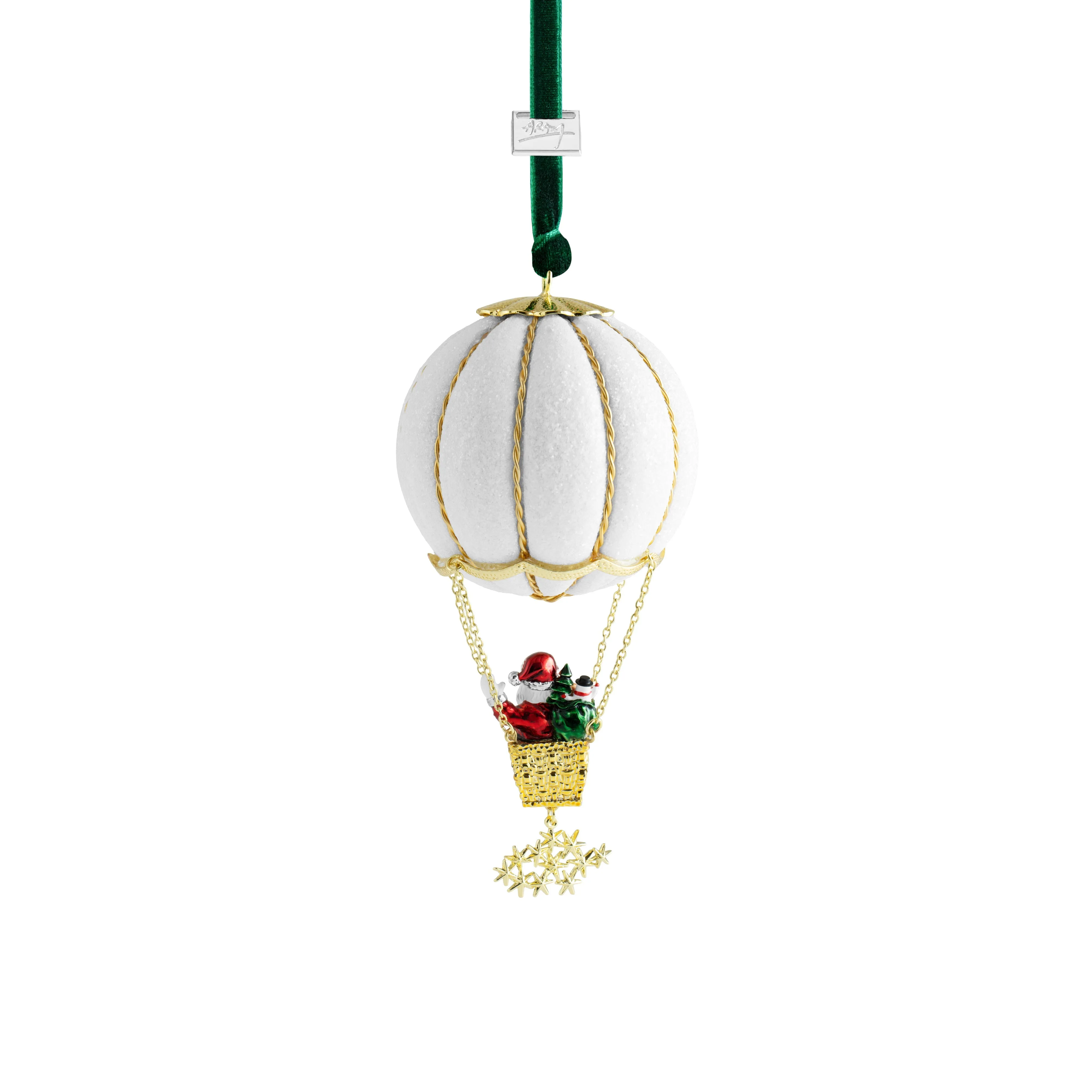 Santa in Balloon Ornament