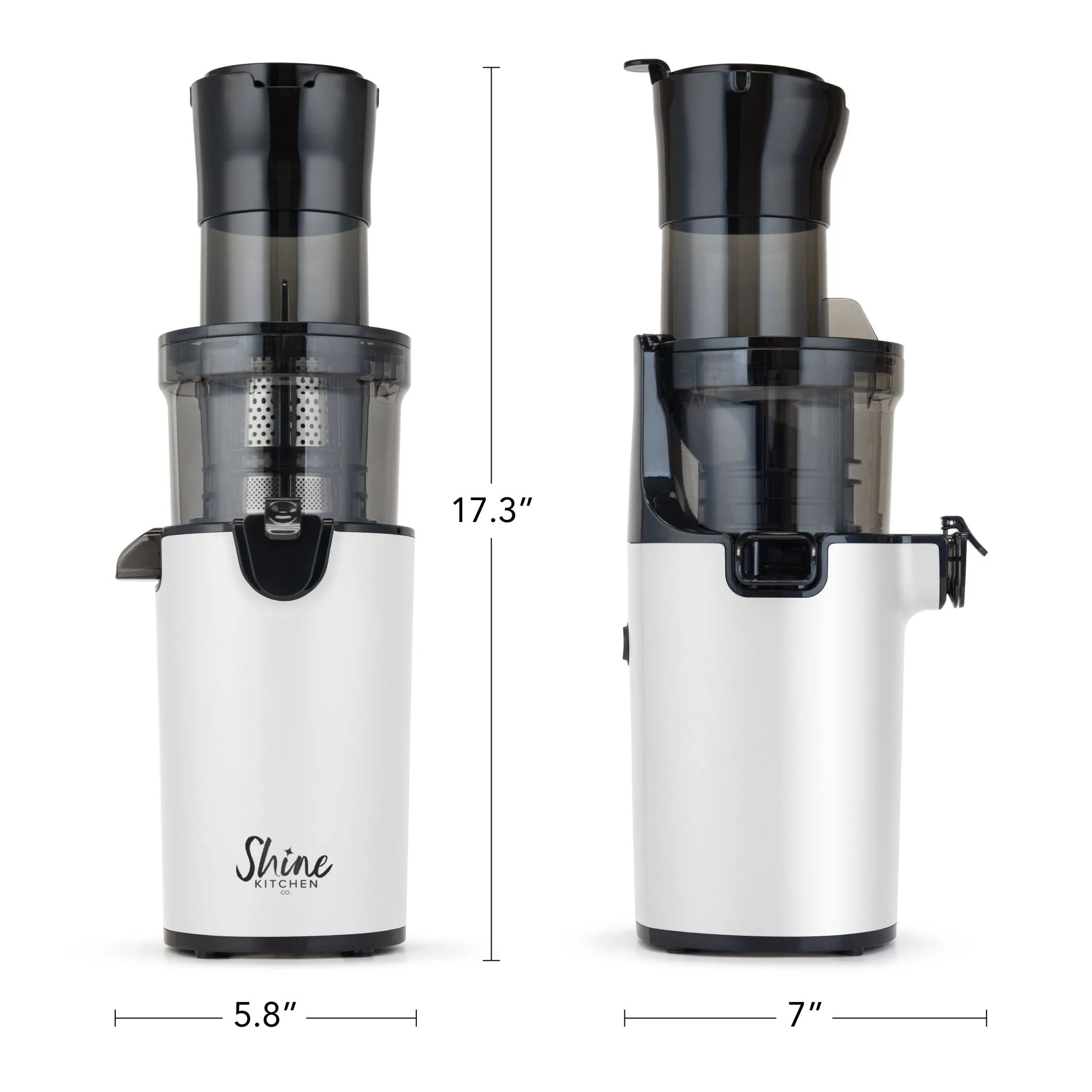 Shine Kitchen Co. Easy Cold Press Juicer with XL Feed Chute