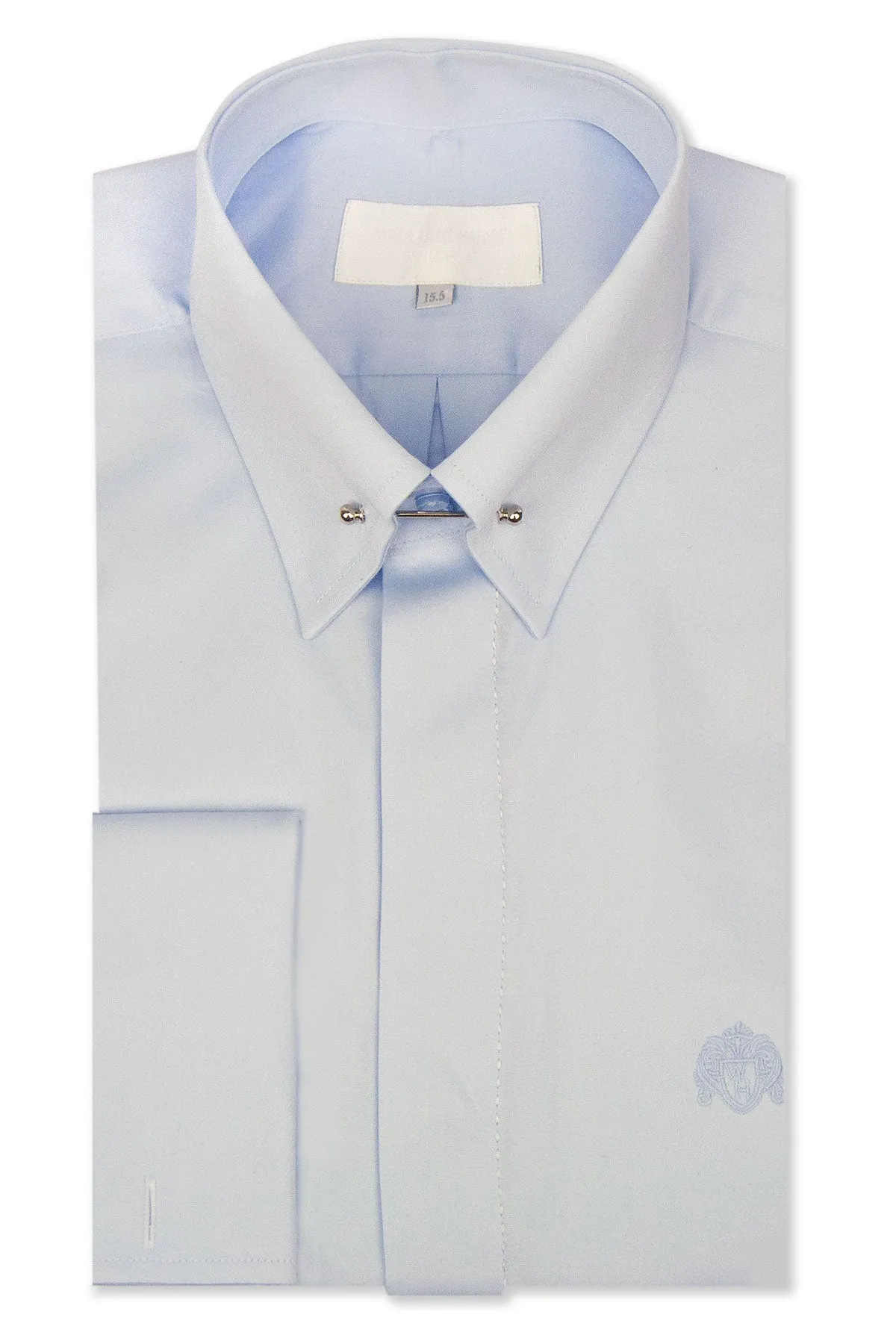 Sky Blue Pin Collar Shirt