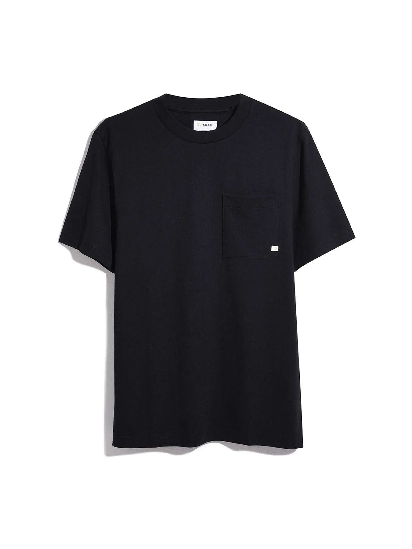 Stacy Regular Fit Chest Pocket T-Shirt In Black