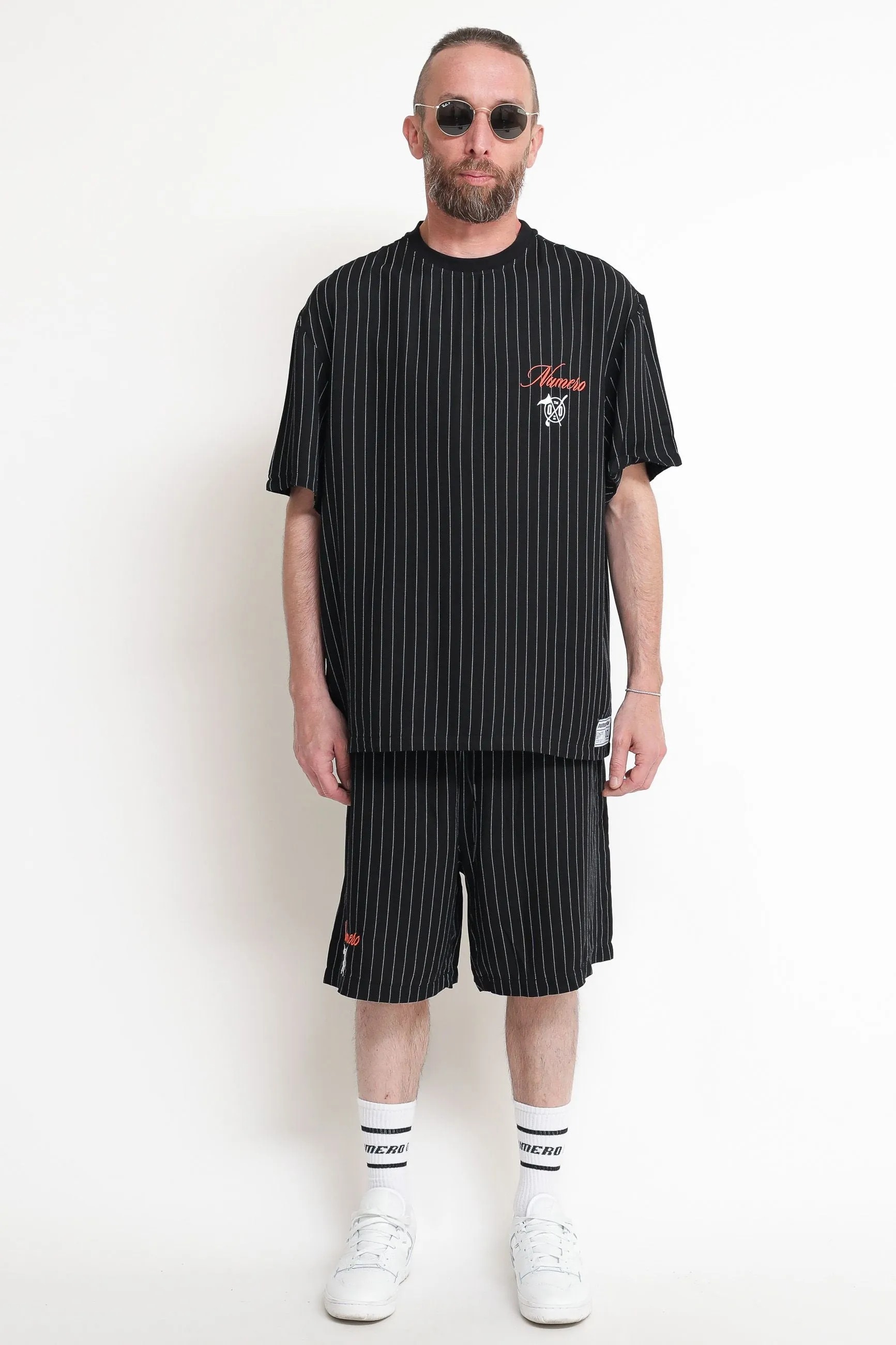 Striped Short - Black