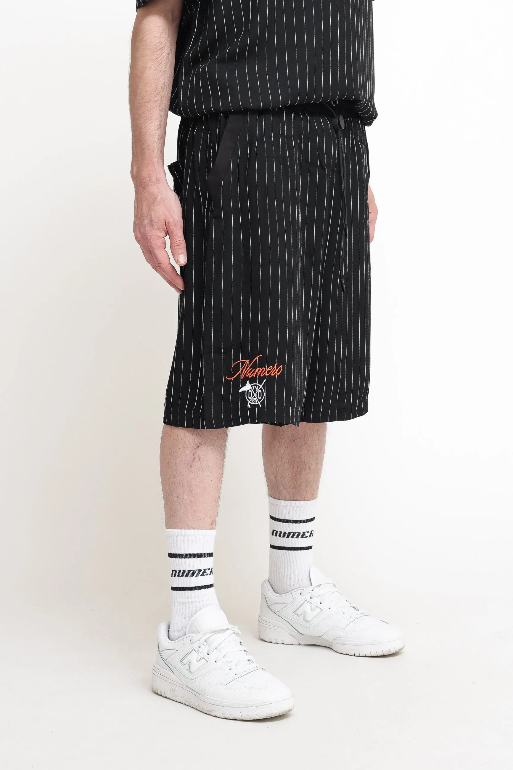 Striped Short - Black