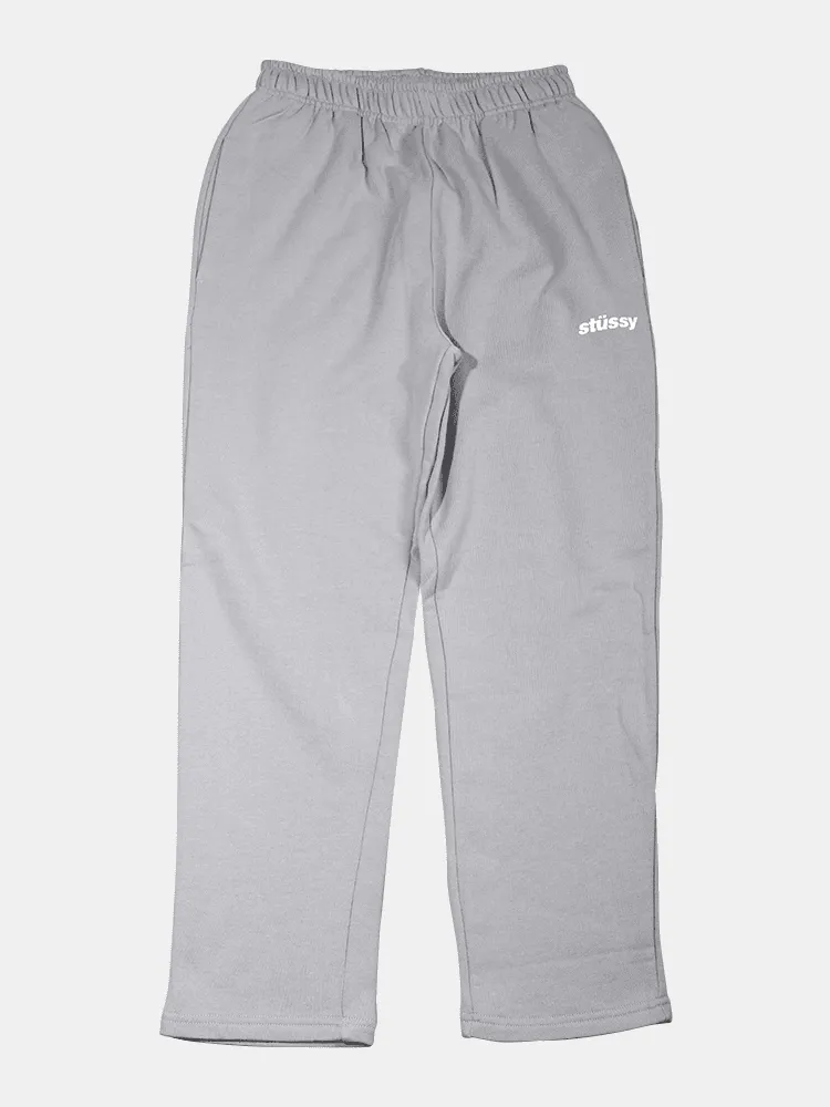 Stussy Italic Crop Sweatpant - Flat Grey