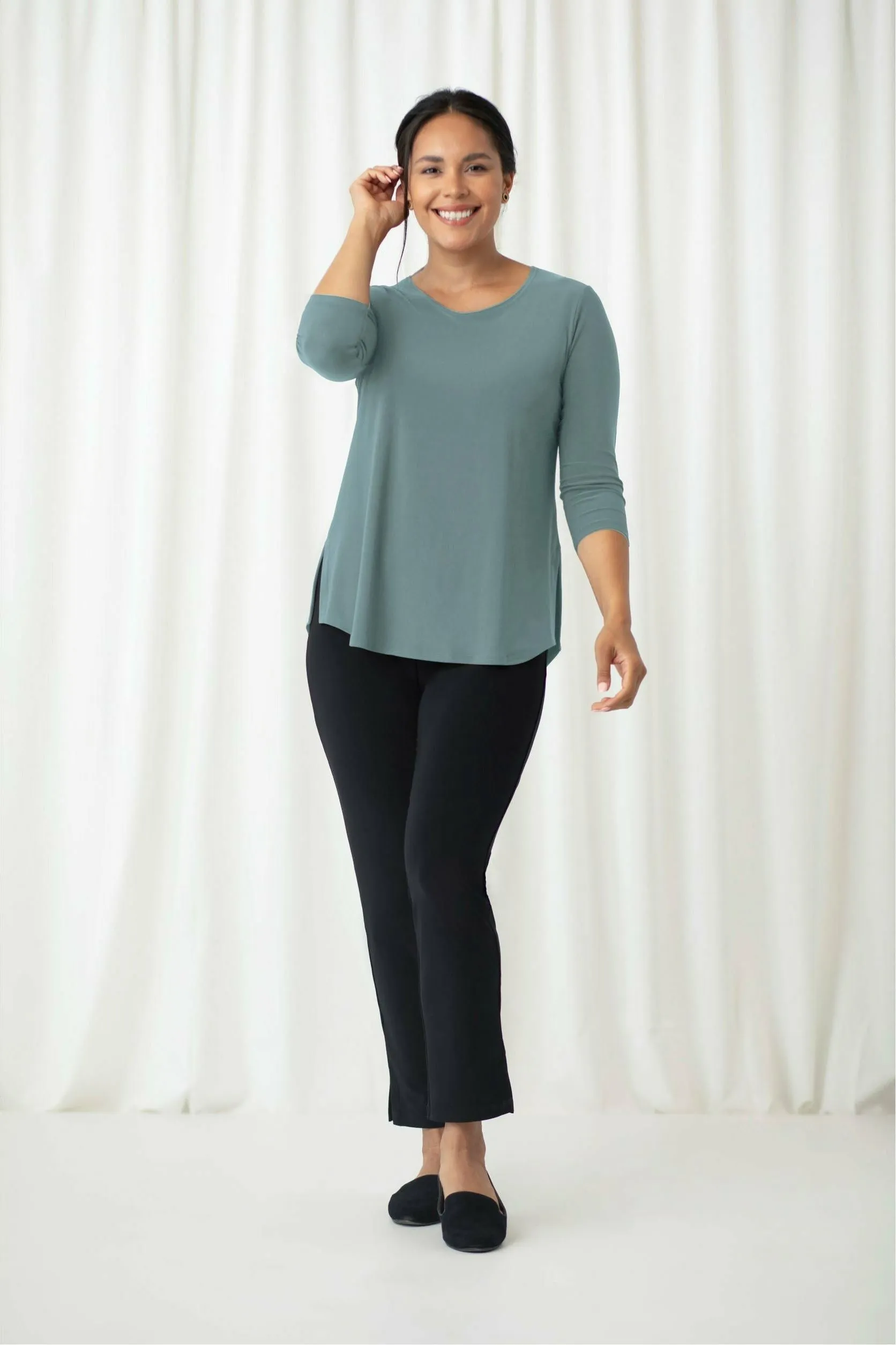 Sympli Go To Classic Relax 3/4 Sleeve T - Style 22110R-2