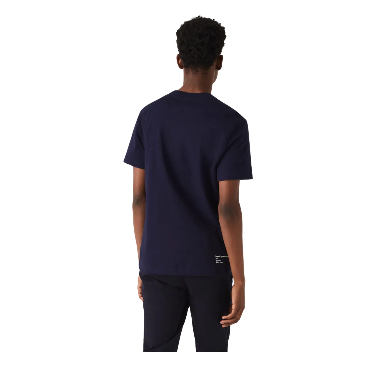 T-shirt Uomo Lacoste Logo Regular Fit Blu Navy