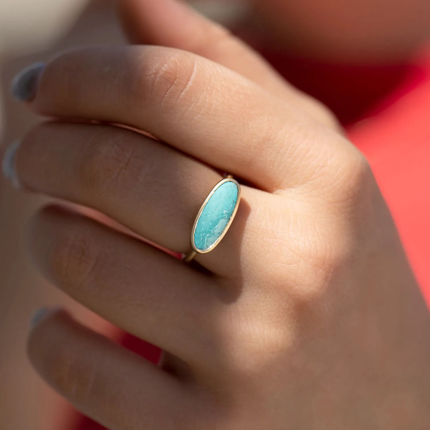 Turquoise Gold Band