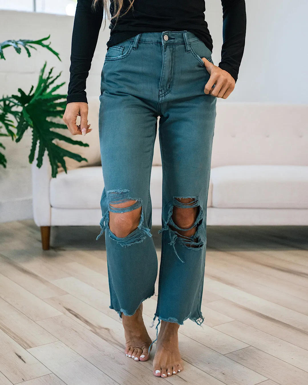 Vervet Balsam 90's Crop Flare Jeans