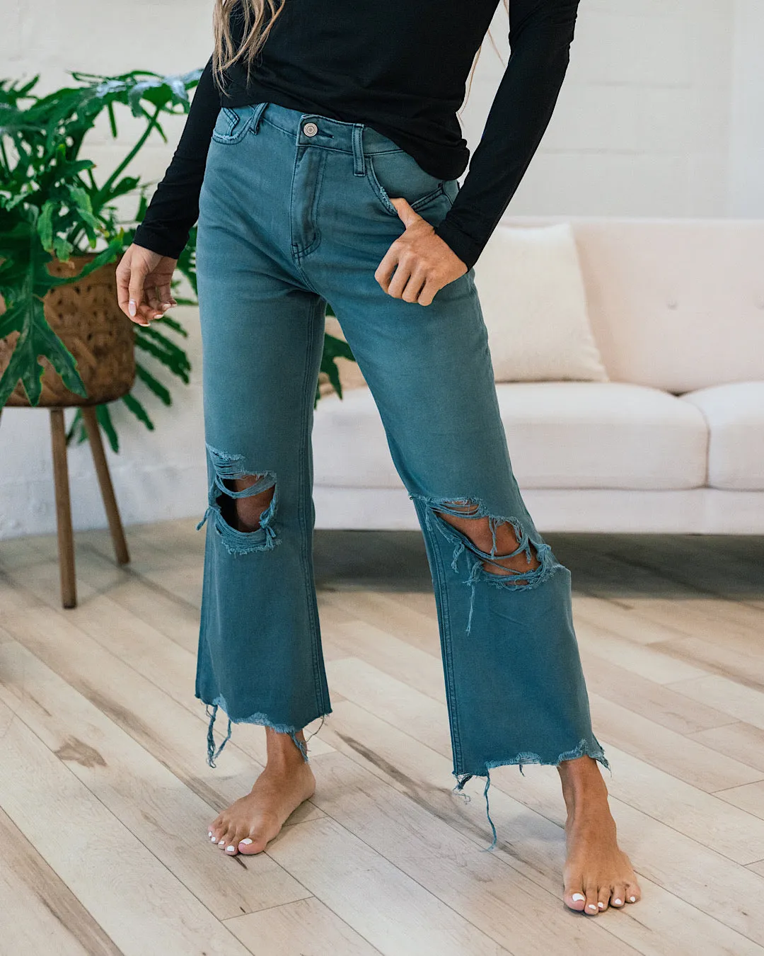 Vervet Balsam 90's Crop Flare Jeans